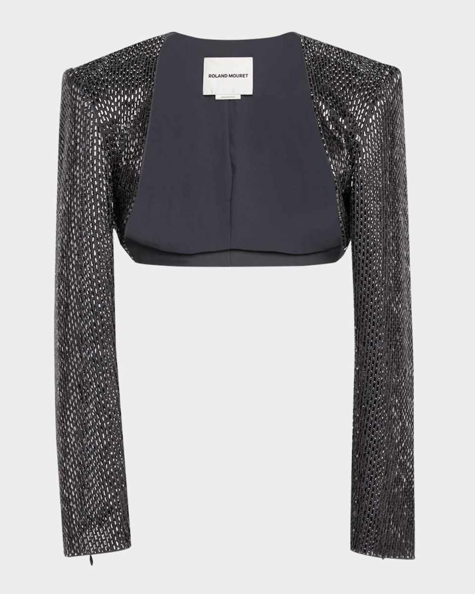 Diamante Crepe Bolero Jacket
